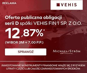 Publiczna emisja obligacji Vehis FIN1