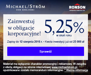 Ronson Europe NV - publiczna emisja obligacji serii P