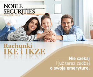 Reklama oferty IKE i IKZE w Noble Securities